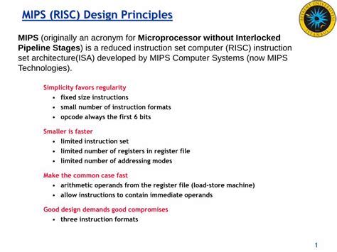 Pdf Mips Risc Design Principles Mips Risc Design Principles