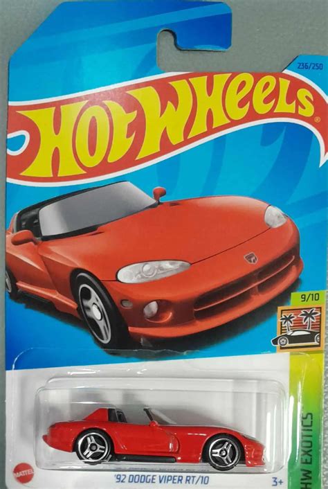 Hot Wheels Exotics 92 Dodge Viper RT 10 Universo Hot Wheels