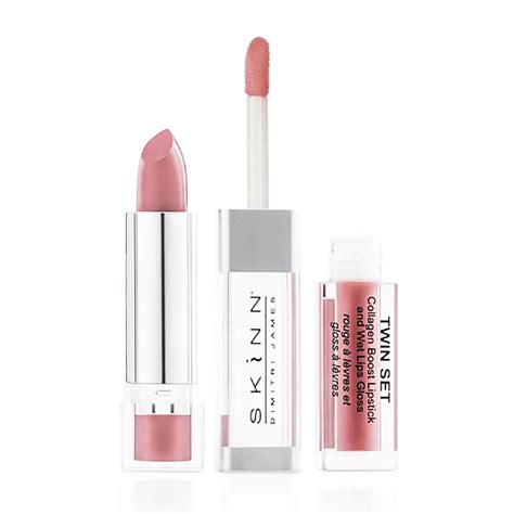 Skinn Cosmetics Twin Set Collagen Boost Lipstick #LipGlosses | Wet lips, Lipstick, Lip gloss