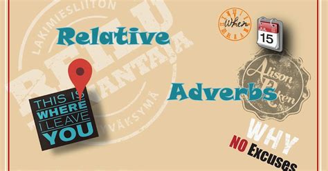 English Lessons: Relative Adverbs