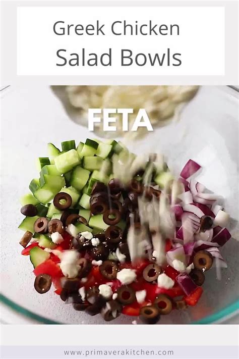 Greek Chicken Salad Bowls Meal Prep Artofit