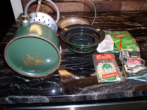 Newer Coleman Lantern Possibly 1968 With Accessories And Safe On The