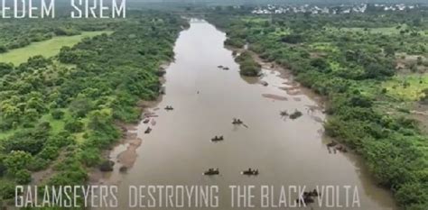 See How Heavy Galamsey Activities Have Destroyed The Black Volta