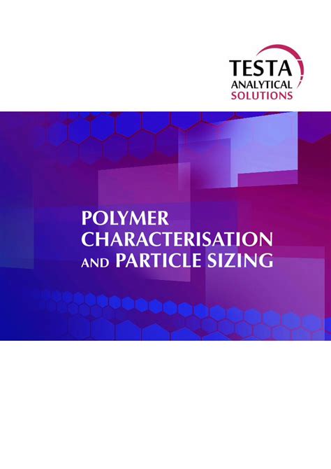 Pdf Polymer Characterisation And Particle Sizing Analysis And