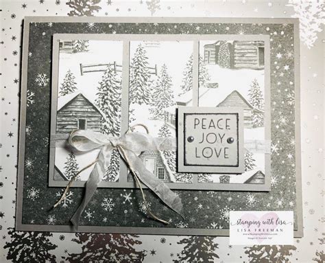 The Peaceful Place DSP And Peaceful Cabin Stamp Set Are SO Gorgeous