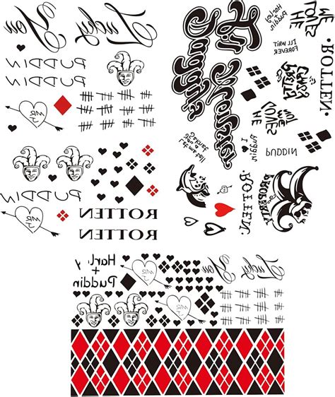 Amazon Kotbs Sheets Halloween Temporary Tattoos Large Size