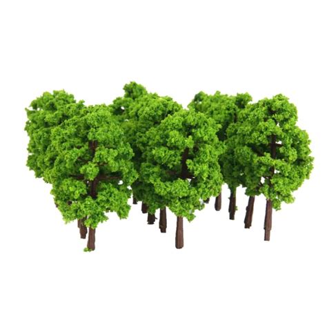 20 PIÈCES ARBRE miniature architecture train chemin de fer Wargame