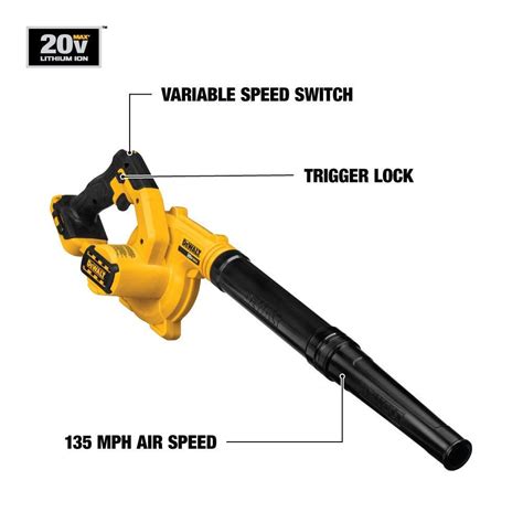 DEWALT 20V MAX Blower For Jobsite Compact Tool Only DCE100B