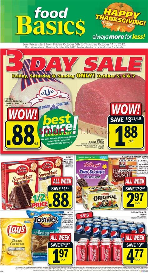 Food Basics Flyer Oct 5 To 11