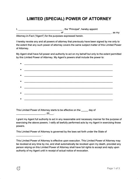 Power Of Attorney To Sign Documents Sample Free Limited Special Power Hot Sex Picture