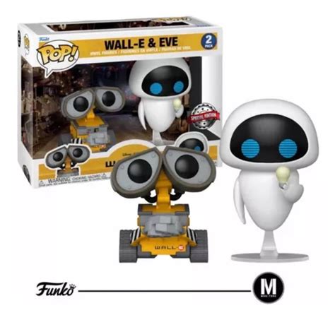 Pacote Funko Pop Wall E Eve Exclusivo Da Disney Pixar MercadoLivre