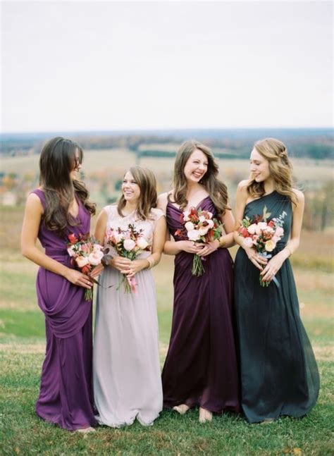 38 Luxurious Purple Bridesmaid Dresses Weddingomania