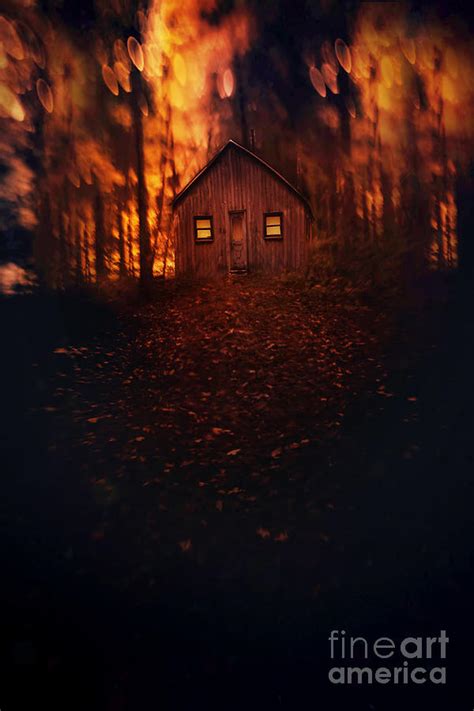 Creepy Cabin In The Woods Photograph By Sandra Cunningham Pixels