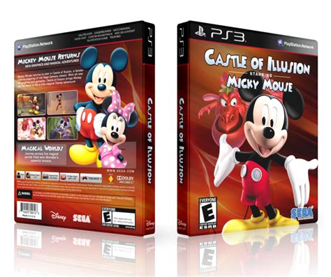 Castle Of Illusion Starring Mickey Mouse Playstation Box Art Cover By