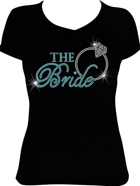 The Bride Bling Shirt Bride Shirt Bride Rhinestone Shirt Etsy