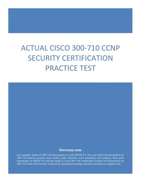 Ppt Actual Cisco Ccnp Security Certification Practice Test