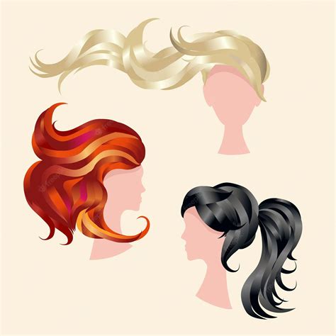 Hair Colors Clip Art Library