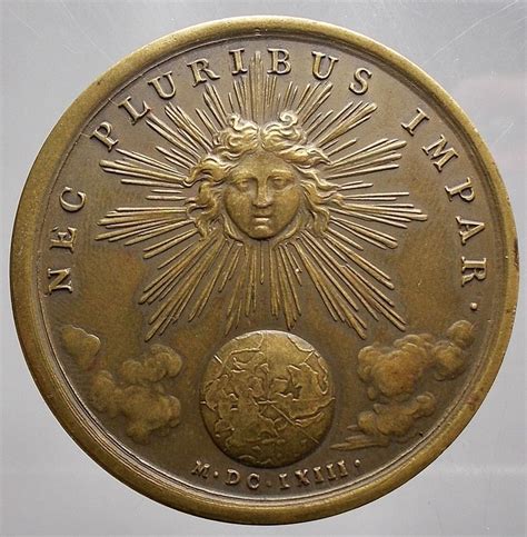 France Louis Xiv Medal Nec Pluribus Impar By Catawiki