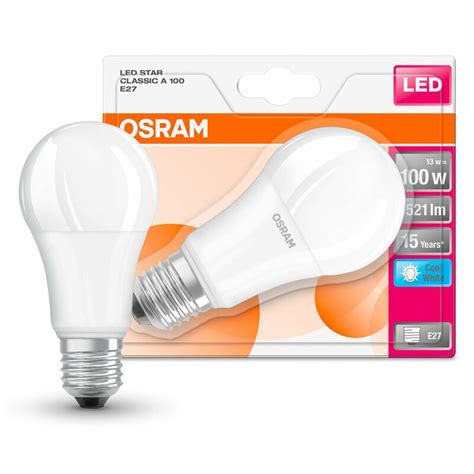 Osram Led Leuchtmittel Star Classic Birne W W E Matt Lm