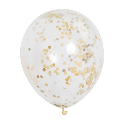 Gold Confetti Filled Balloons Diy Party Decorations