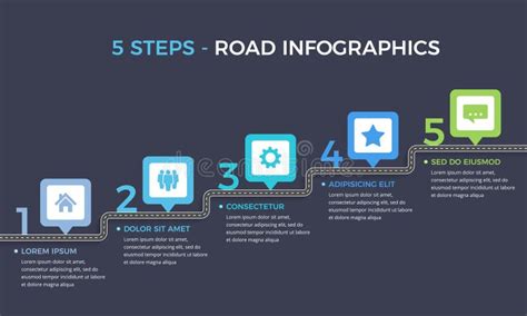 Road Infographics Stock Vector Illustration Of Roadway