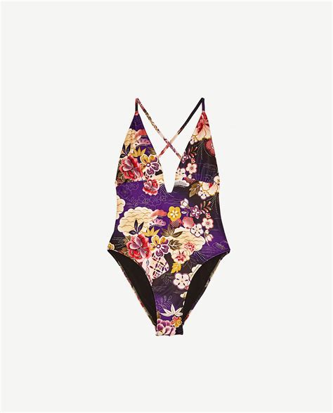 Zara Floral Swimsuit My Nametags