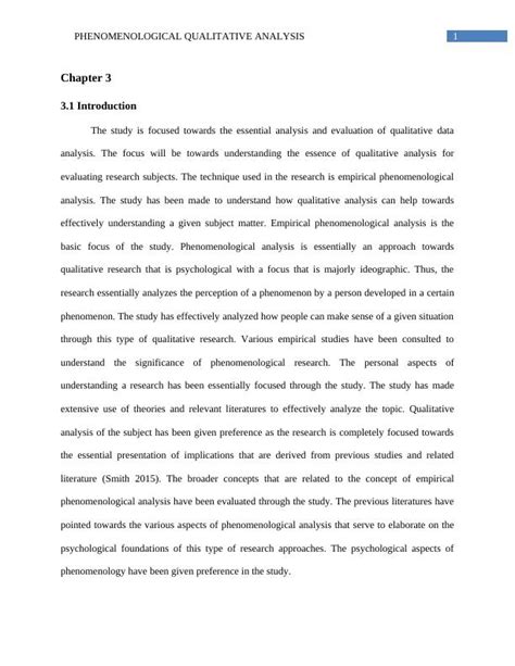 Phenomenological Qualitative Research Pdf