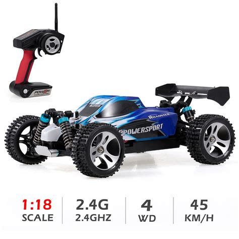 Wltoys A959 1 18 Rc Car 2 4ghz 4wd Off Road Car 45km H High Speed Rc