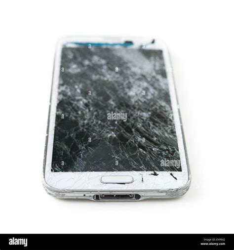 Broken Mobile Phone Stock Photo Alamy