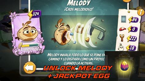 Angry Birds 2 AB2 Unlock New MELODY Bird Jackpot EGG In Tower Of