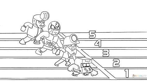 Brawl Stars Coloring Pages 8 Bit