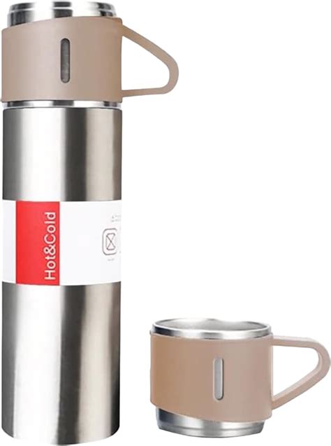 Termo con taza incluida para té y Café de Acero Inoxidable botella