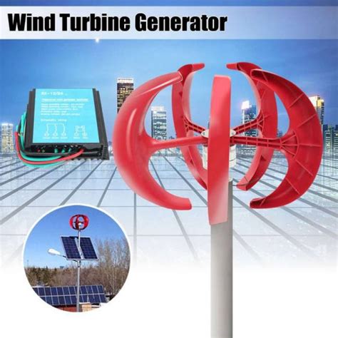 800W 12V 24V Vertical Wind Power Generator Wind Turbine Lantern 5