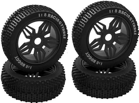 Amazon ShareGoo OD 4 52 1 8 RC Buggy Rubber Tires Tyre W 5 Spoke