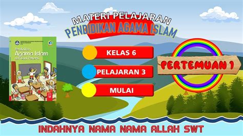 Pendidikan Agama Islam Kelas Sd Pelajaran Indahnya Nama Nama Allah