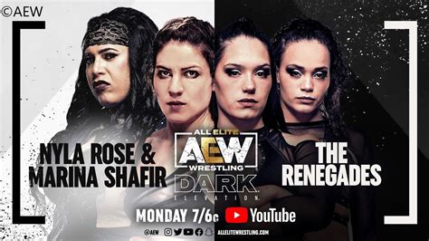 Marina Shafir Nyla Rose Vs The Renegades Tag Team Match AEW Dark