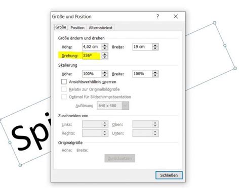 Microsoft Power Point Text Drehen Gel St