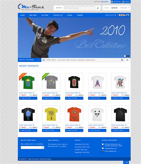 10+ Best Oscommerce Templates for Clothing & Cloth Store Websites | Free & Premium Templates