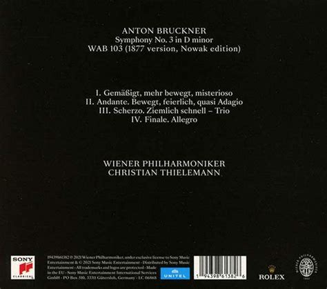 Anton Bruckner Symphony No In D Minor Wab Edition Nowak