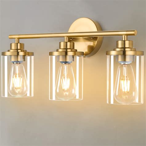 Porphyions Bathroom Light Fixtures Vanity Lights Gold Bathroom Lights Over Mirror Brushed Gold