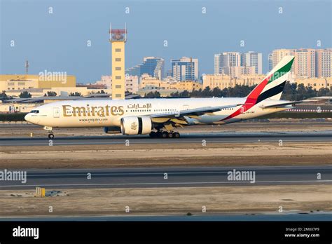 Emirates Airline Boeing 777-200LR aircraft, also know as 777-200 long ...