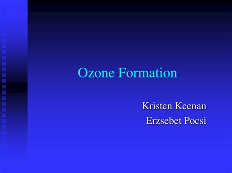 PPT - Ozone Formation PowerPoint Presentation, free download - ID:3256334