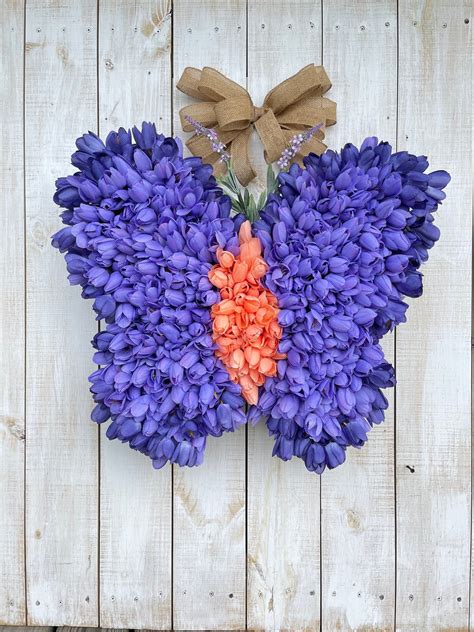 Butterfly Wreath All Season Wreath Wreath For Front Door Etsy