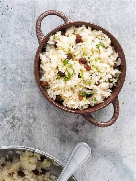 Rice With Raisins Arroz Con Pasas Nashi Food