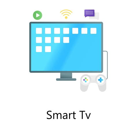 Smart tv flat gradient concept vector, digital cable network, 6748223 ...