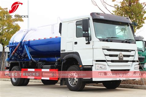 HOT SALE HOWO RHD Model 10 000L Vacuum Sewer Truck Truck Garbage