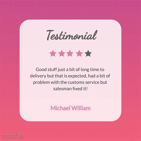 Product Review Testimonial Template Mediamodifier