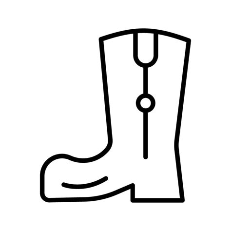 Cowboy Boot Vector Icon Vector Art At Vecteezy