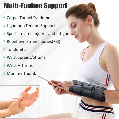 Right And Left Hands Breathable Night Wrist Brace Sleep Support Carpal