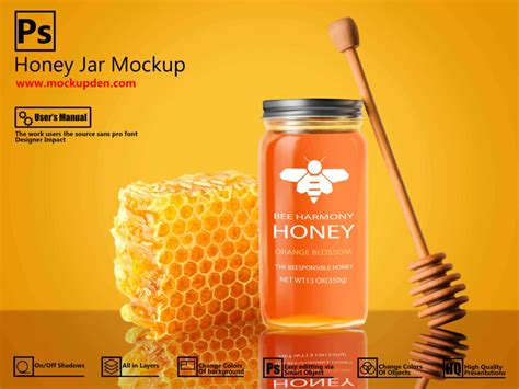 19 Attractive Free Honey Jar Mockup Psd Templates Packaging